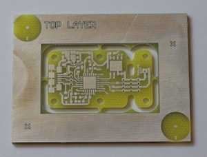 Milled and tinned circuit board